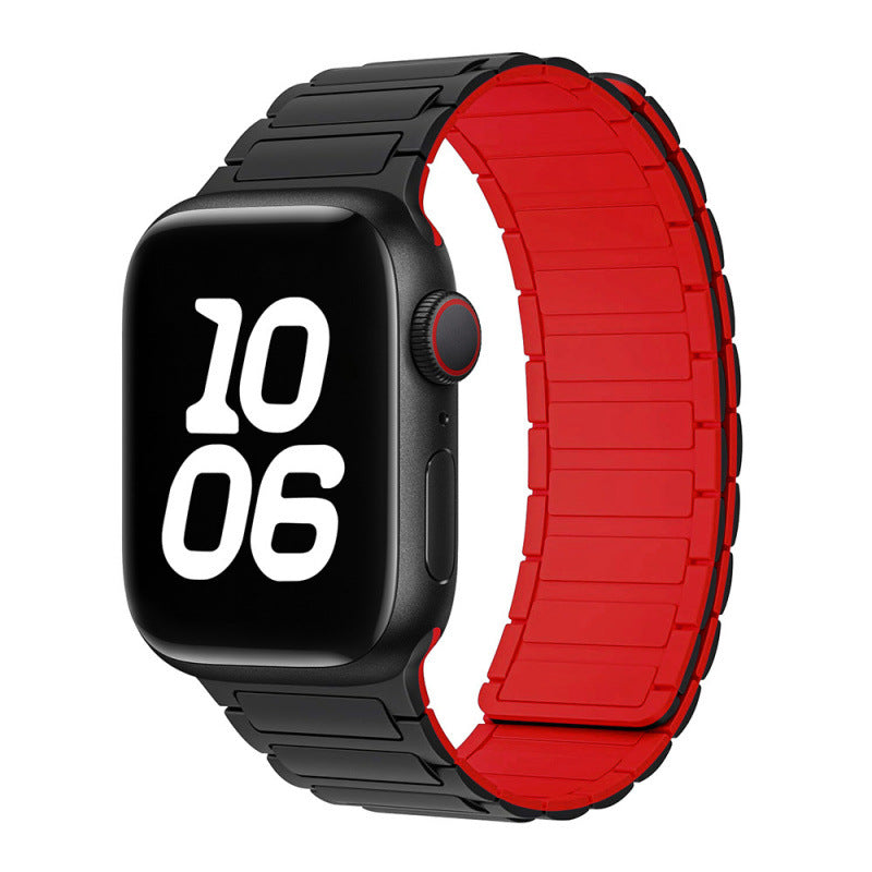 Magnetic Sports Silicone Watch Strap - Compatible with Apple Watch 38-49mm
