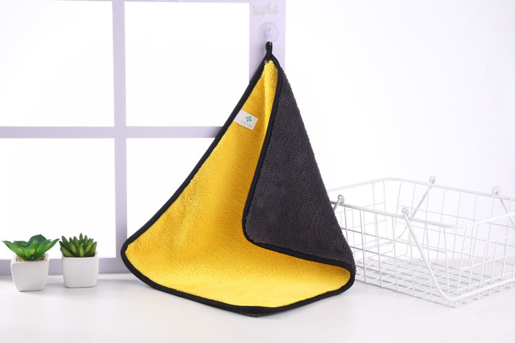Coral Fleece Kitchen Cleaning Cloths - Multi-Color, Ultra-Fine Fiber, 400g/500g, 30x30cm/30x40cm
