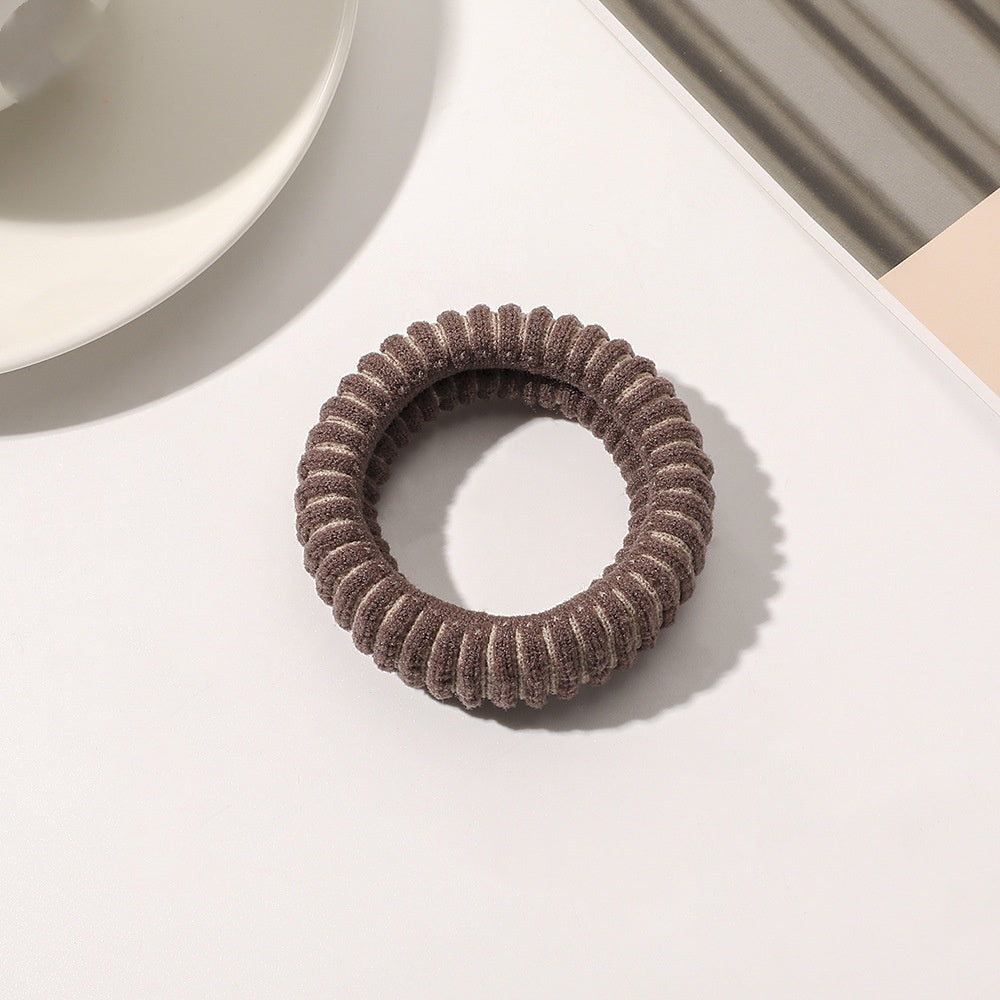 Hair Ring Towel Coarse Rubber Strap Hair Accessory for Women
