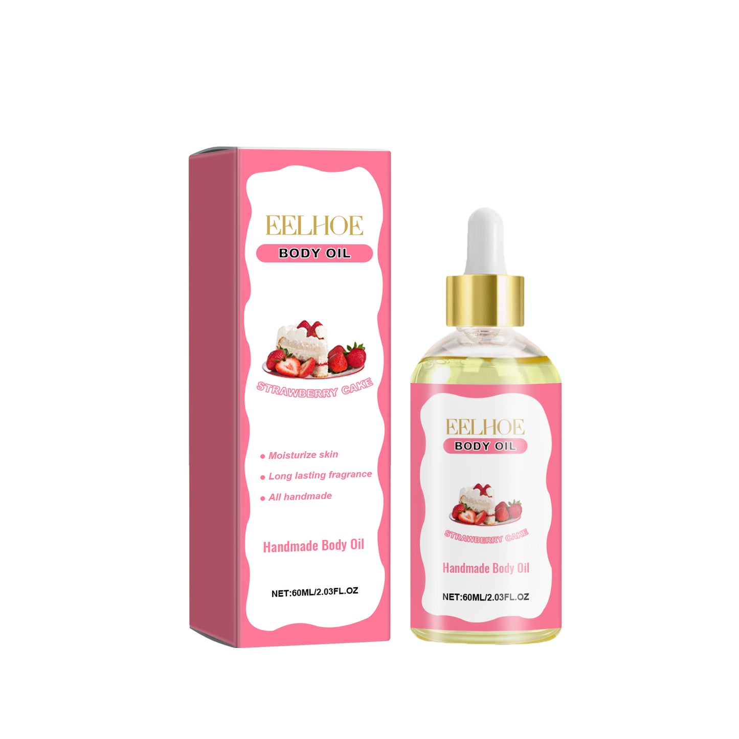 Handmade Body Oil for Skin Brightening, Moisturizing & Smoothing - 60ml