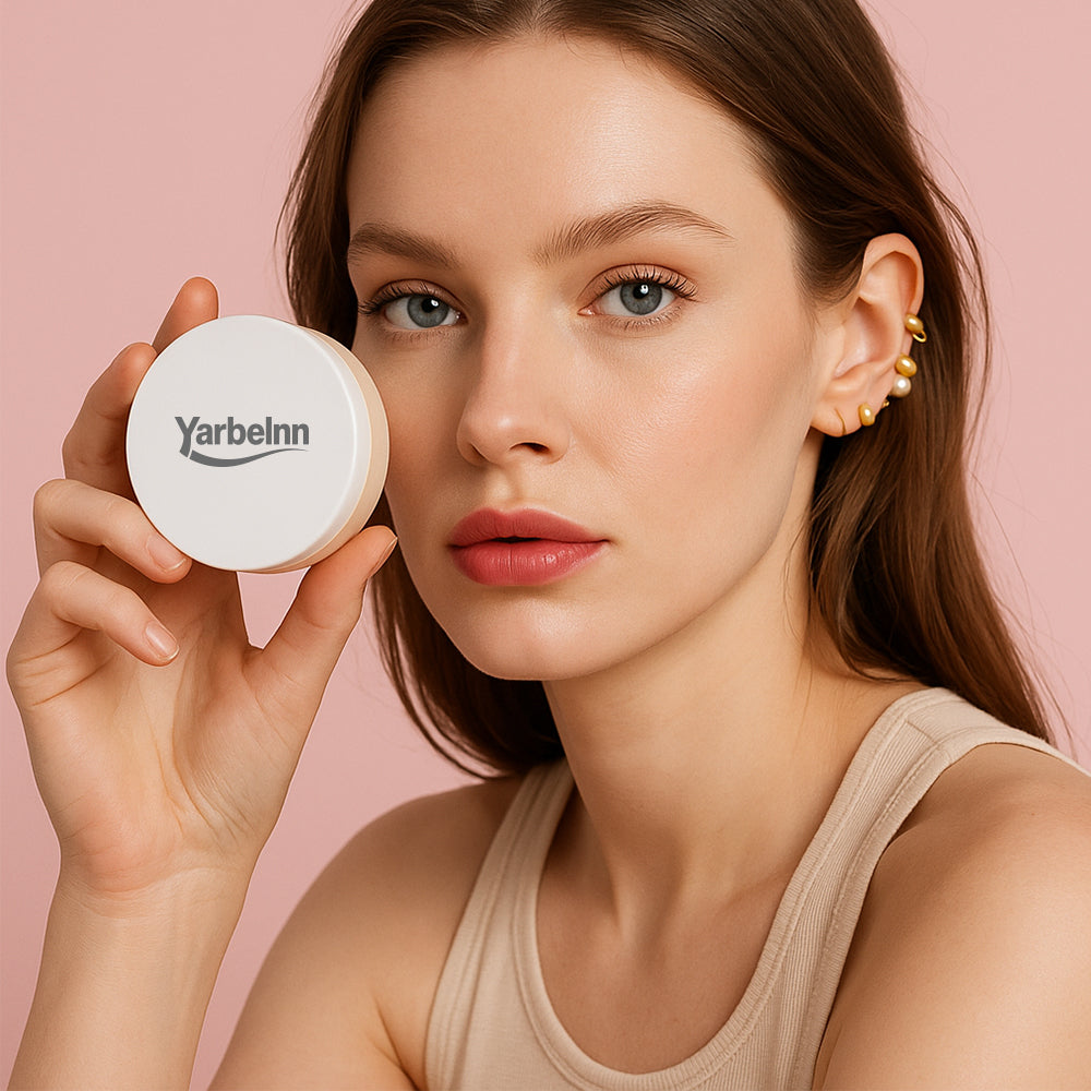 Long-Lasting Matte Concealer Setting Powder with Highlighter - Waterproof Oil Control Face Powder, 8g