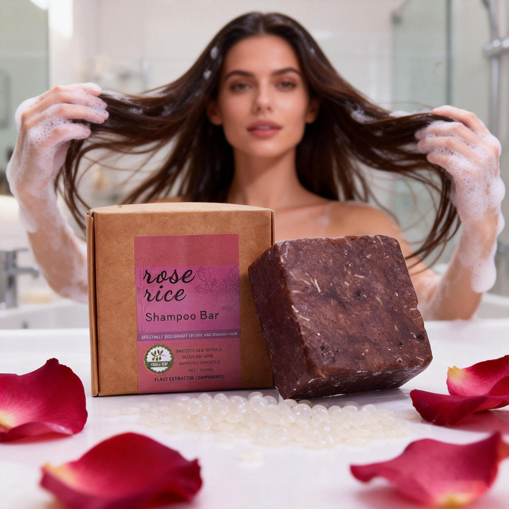 Rose Rice Shampoo Bar – 90g