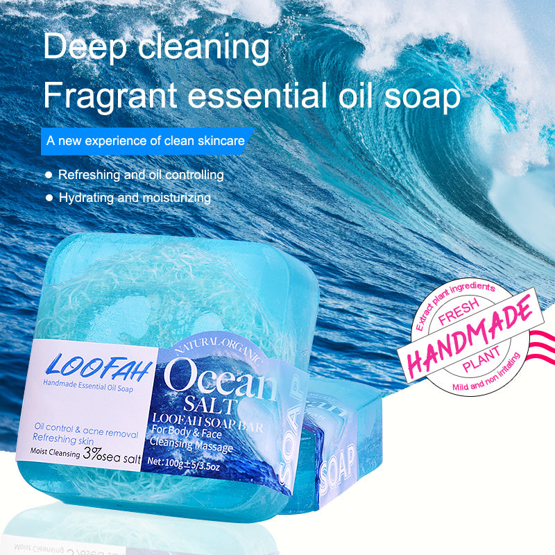 Sea Salt Luffa Soap Bar - 100g