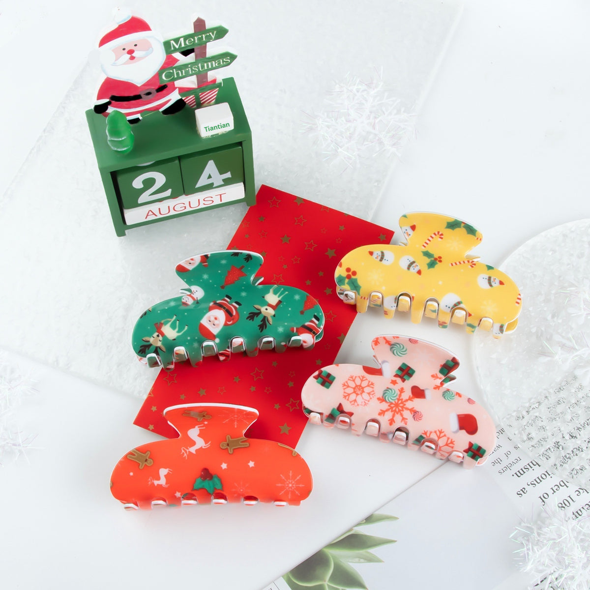 Cute Christmas Hair Clips - Multiple Colors