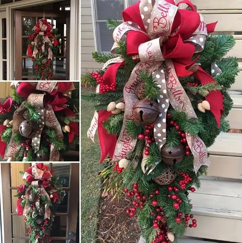 1PC Christmas Door Hanging Decoration - Holiday Accessory