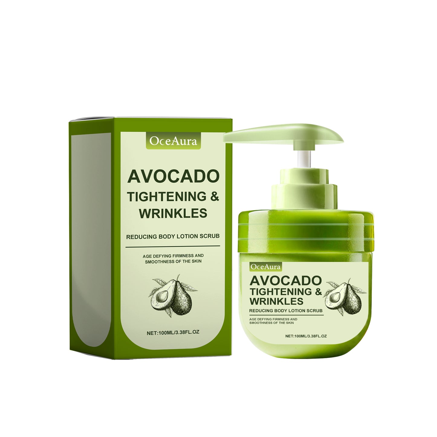 Avocado Exfoliating Body Scrub & Lotion with Shea Butter - 100ml