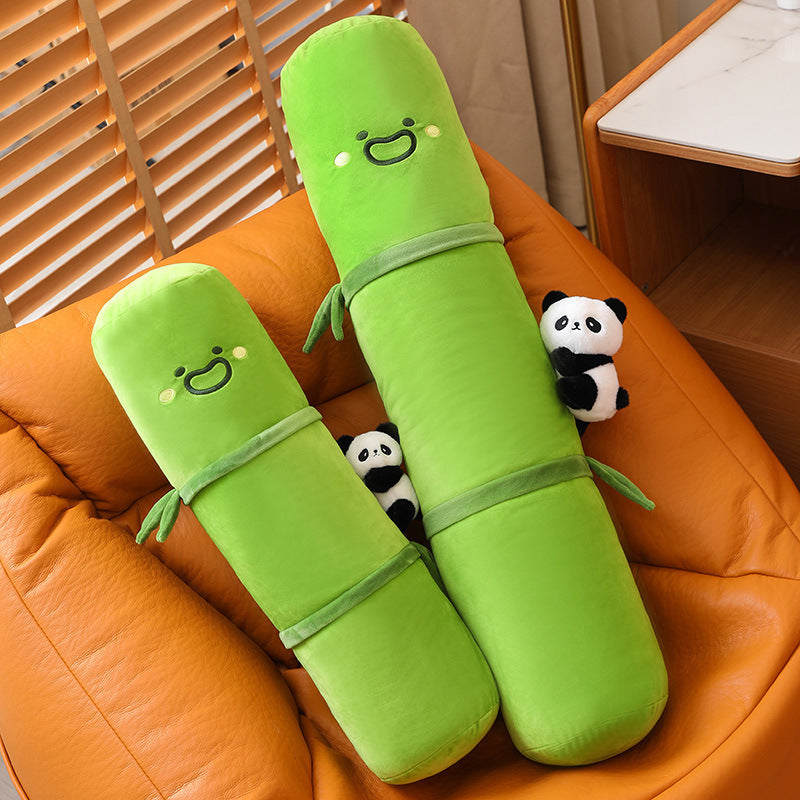 Cute Animal Bamboo Pipe Panda Pillow U-Shaped Neck Support Cushion