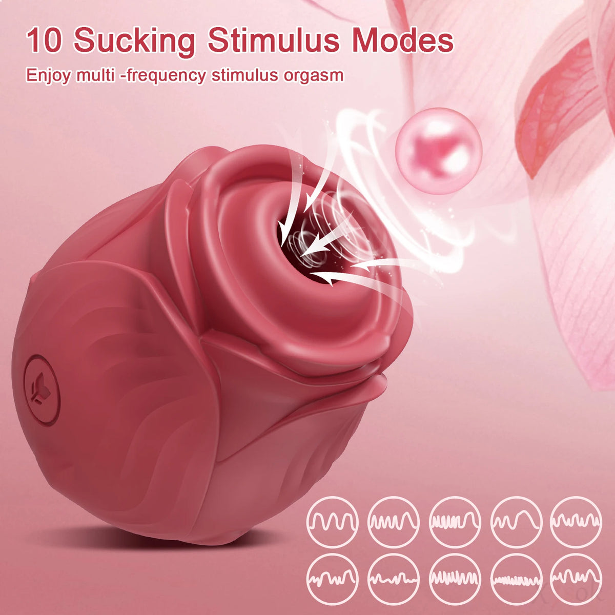Female Electric Egg Sucker - Silicone & ABS Control Button, Multiple Colors