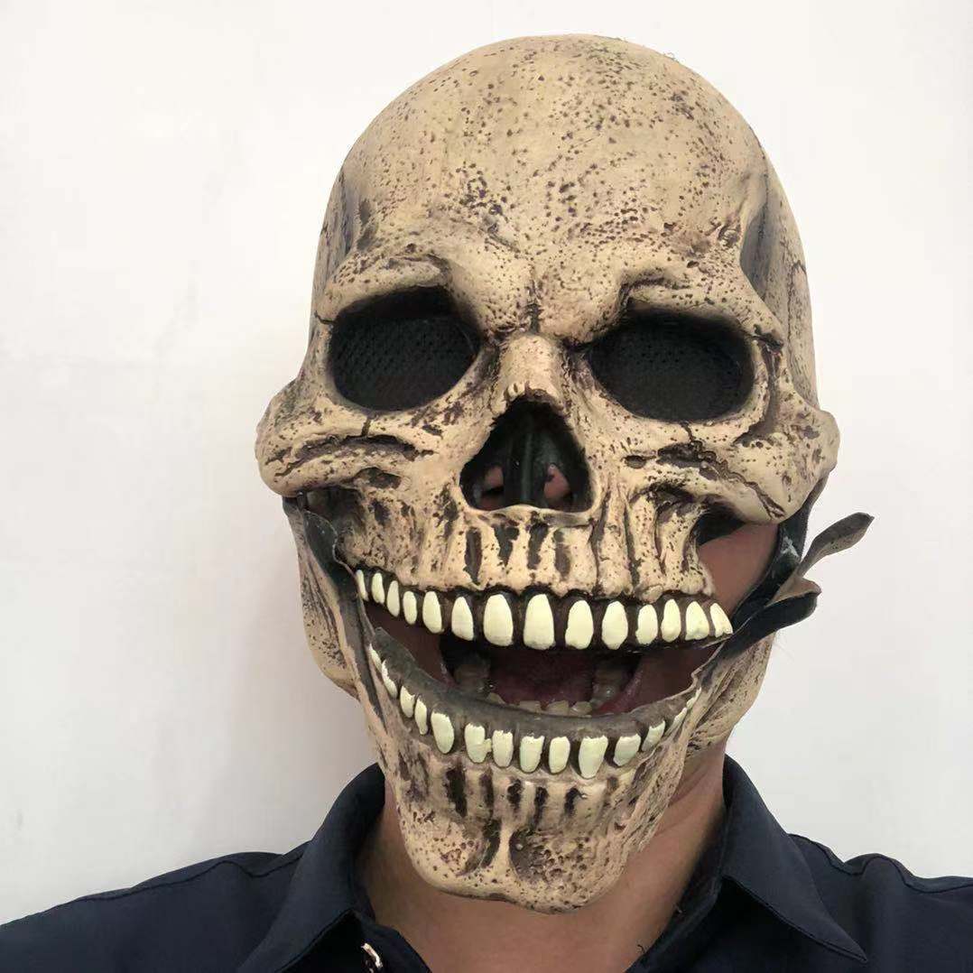 White Latex Horror Skull Mask