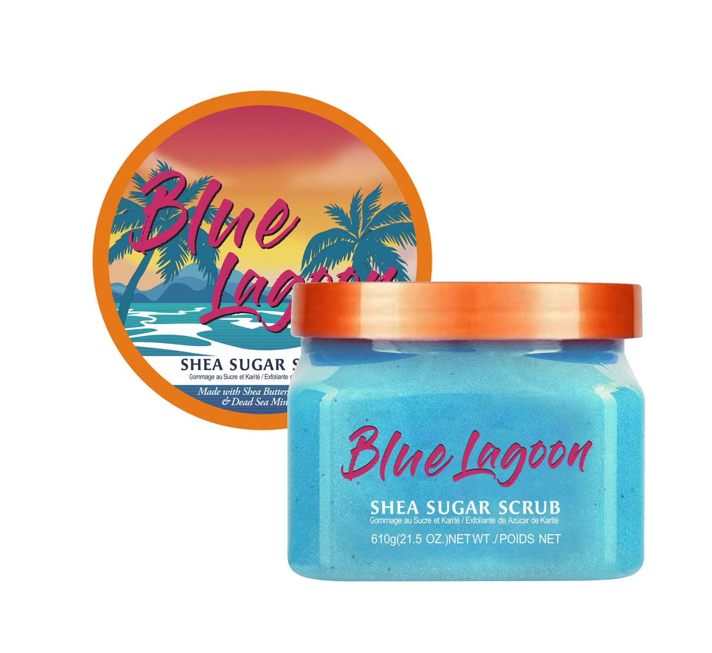 Moisturizing & Skin Lightening Facial Scrub with Exfoliating Sugar - 650g