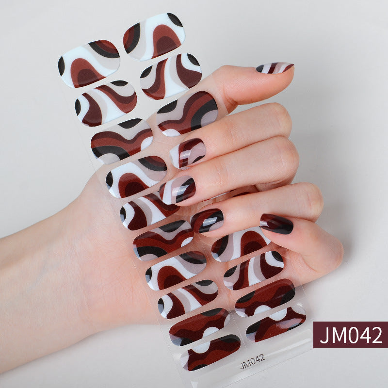 Waterproof Durable Semi-Curing Gel Nail Sticker Set for Nail Art