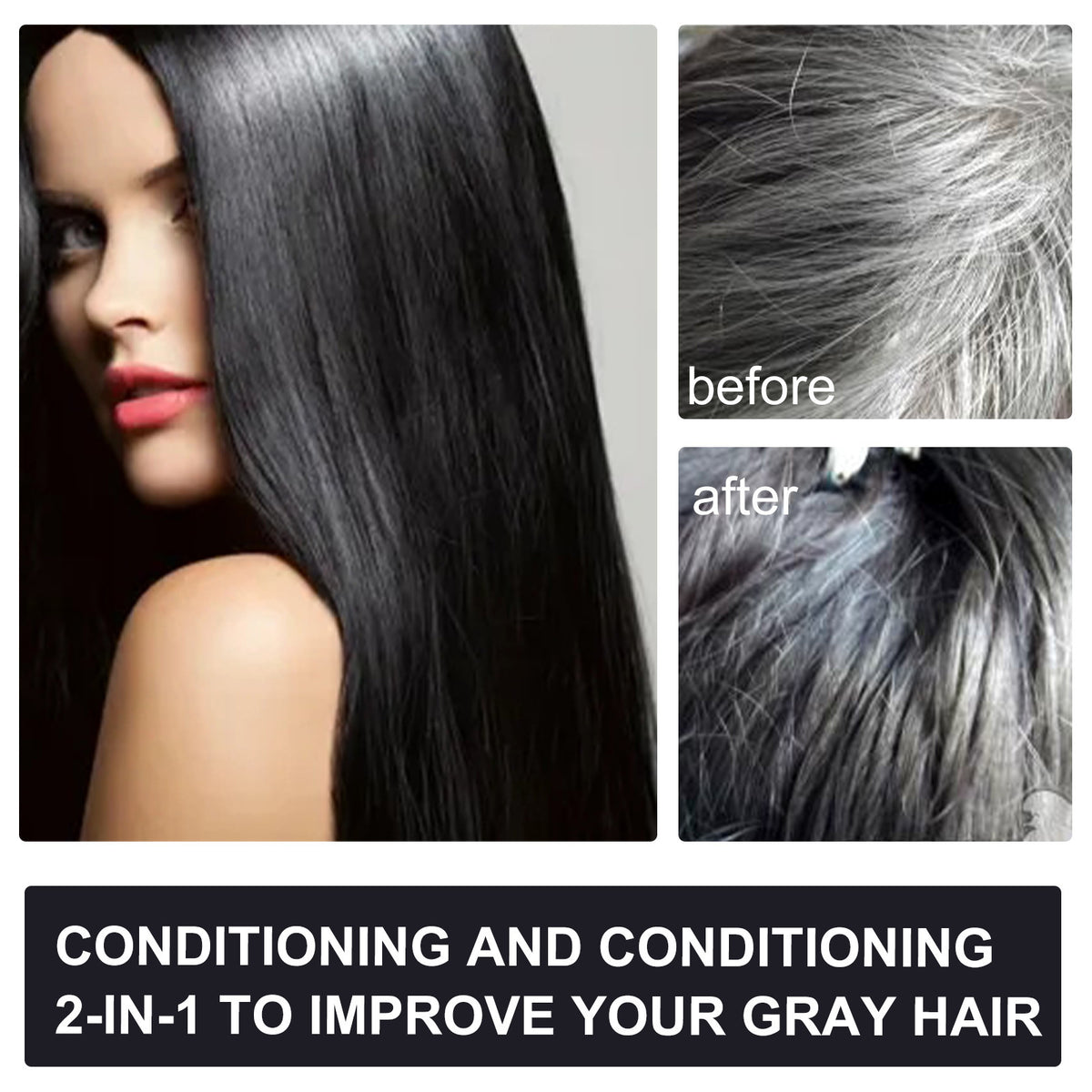 Polygonum Multiflorum Shampoo White To Black Hair Anti-drop Cleaning