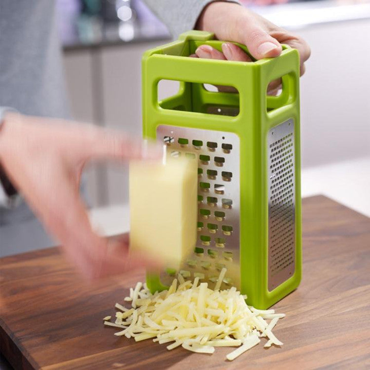 Foldable Cheese Grater with Stainless Steel Blades - Multi-Function Kitchen Slicer