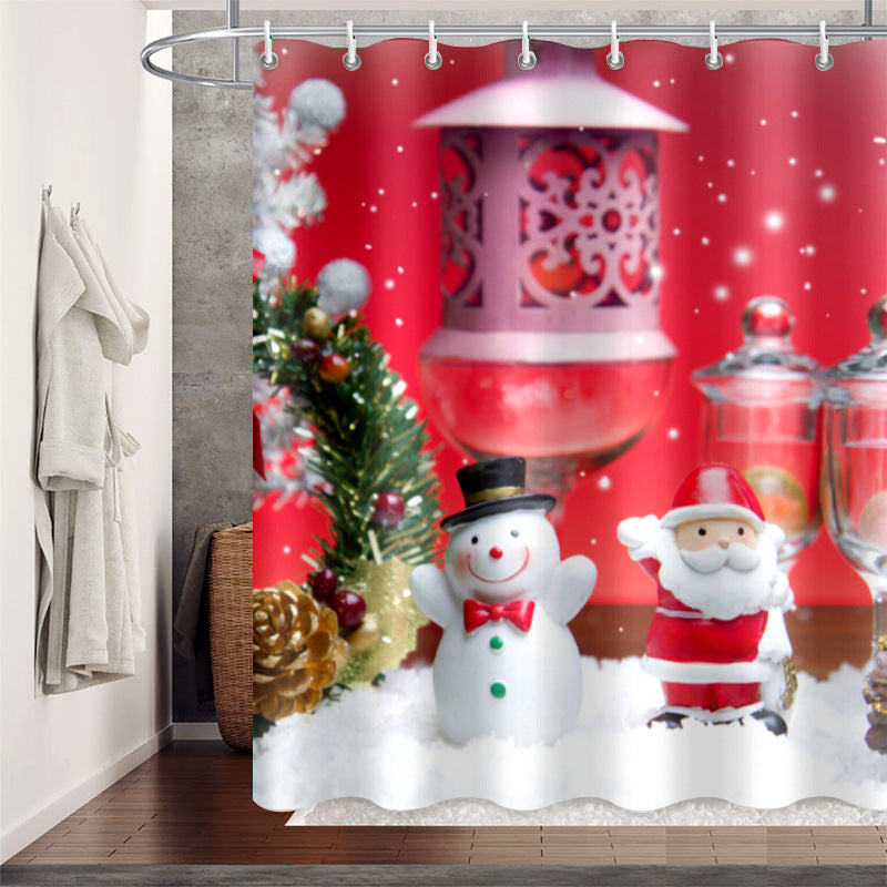 Waterproof Polyester Shower Curtain - Mildew Resistant, Multiple Sizes & Styles