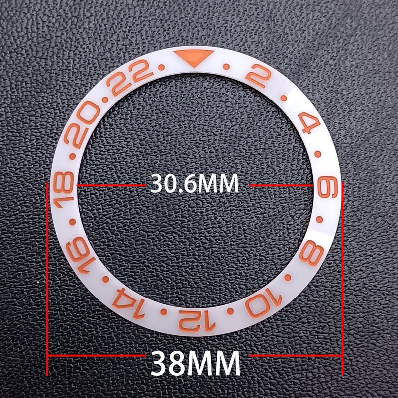 Watch GMT Bezel Insert for 40.5mm Submariner Case - Multiple Colors
