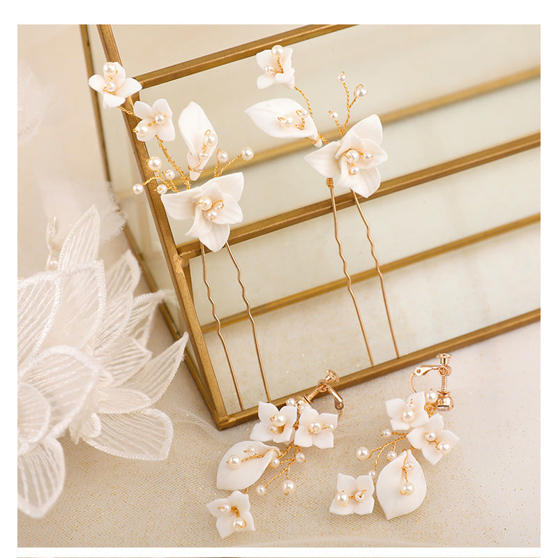 Flower Rhinestone Hair Comb for Weddings