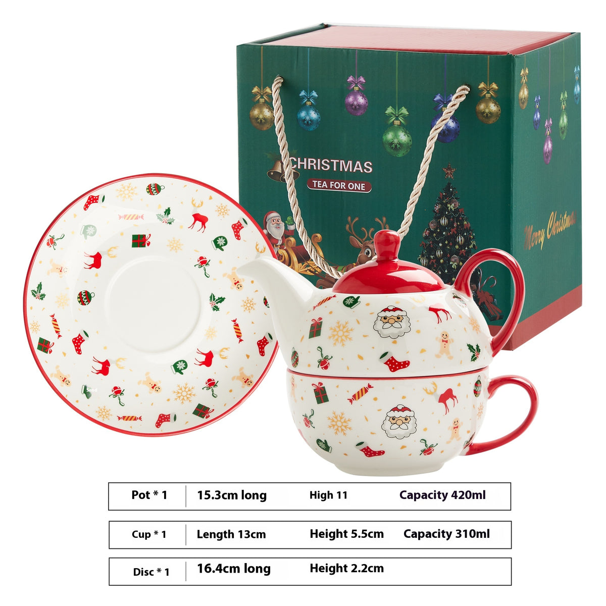 Creative Christmas Gold-Plated Ceramic Dinnerware Set - Plates & Cups for Holiday Decor