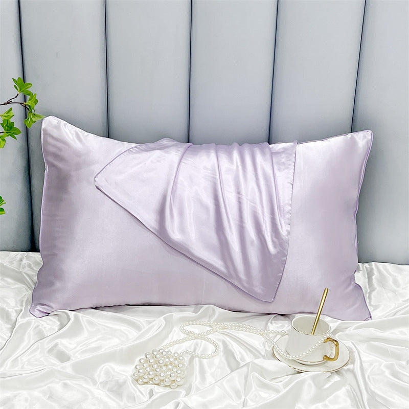 Double-Sided Ice Silk Pillowcase - Soft Rayon & Polyester Bedding Cover