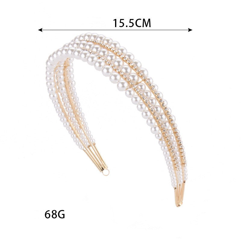 Pearl Wedding Hair Hoop Headband