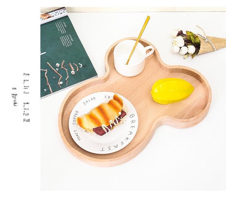 Wooden Dim Sum Plate Ornaments - Modern Home Decor, Gift Idea