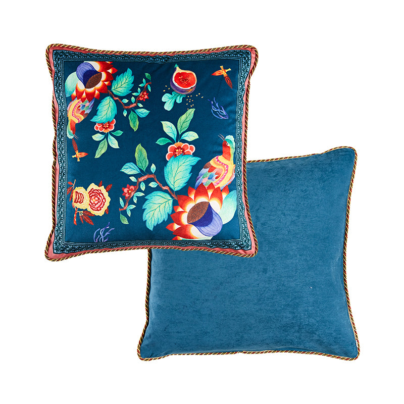 Plush Backrest Cushion Cover Sofa Lumbar Pillow for Living Room