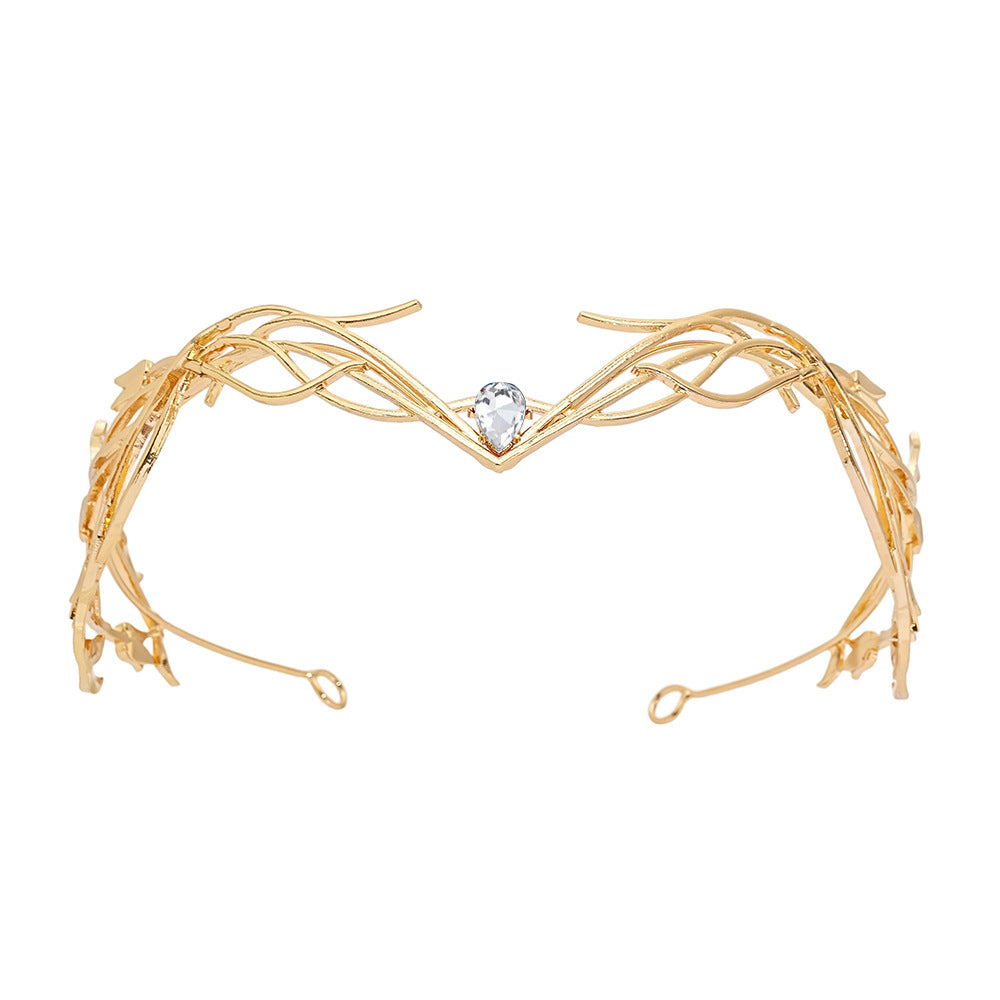 Goddess Warrior Forehead Ornament Headdress - Crystal Diamond