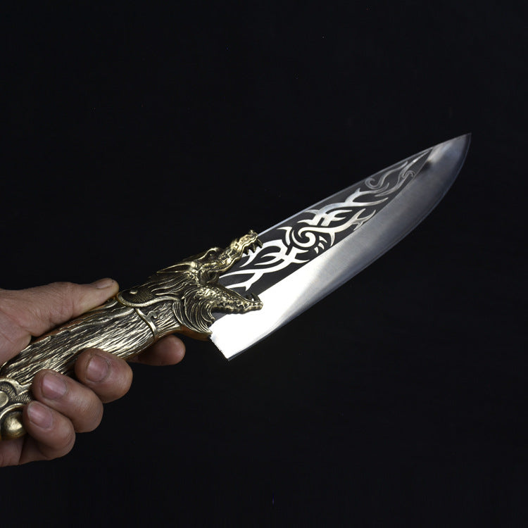 Stainless Steel Fruit Knife with Antique Retro Style - 35.5cm