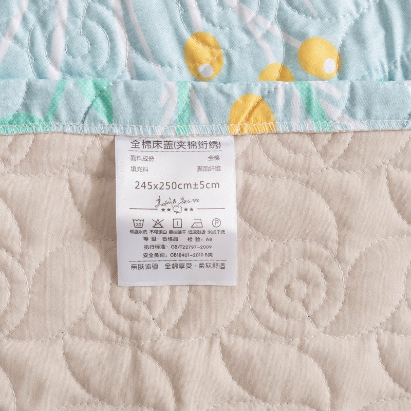 Cotton Bed Cover Set – Multiple Sizes & Patterns for Household Use