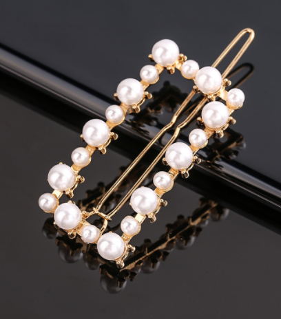 Women's Geometric Frog Buckle Hair Clip Crown Style Hairpin