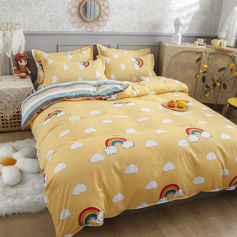 Pure Cotton Bedding Set - Multiple Sizes & Styles, Soft & Comfortable