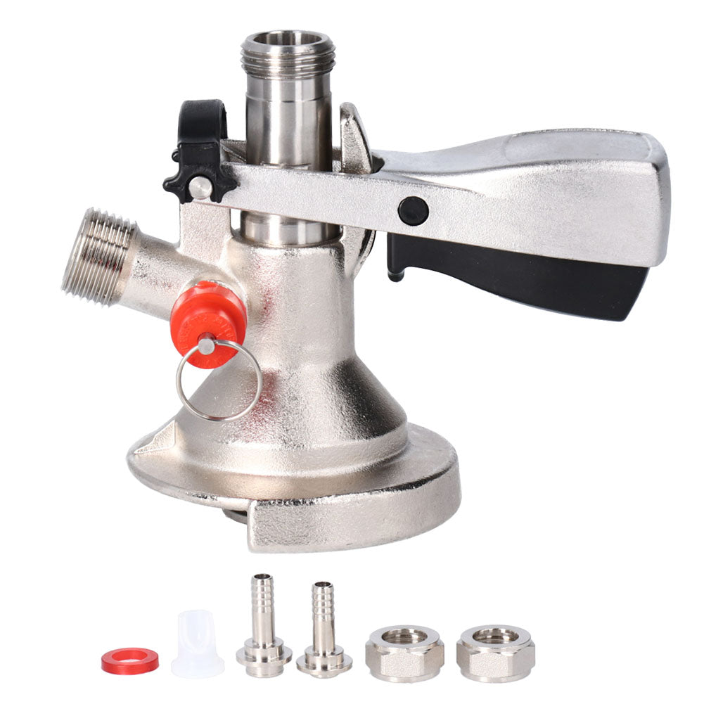 Stainless Steel Beer Keg Coupler with Relief Valve - A-Type