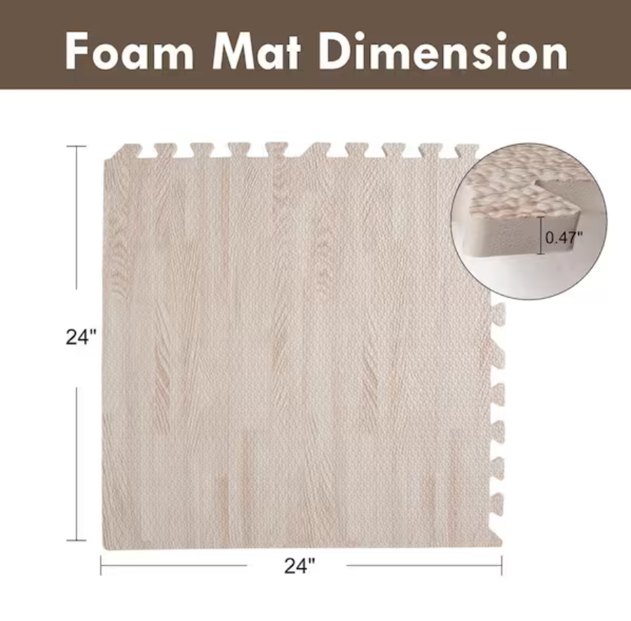 Puzzle Mat Set - 8 Pack for Home Office Storage