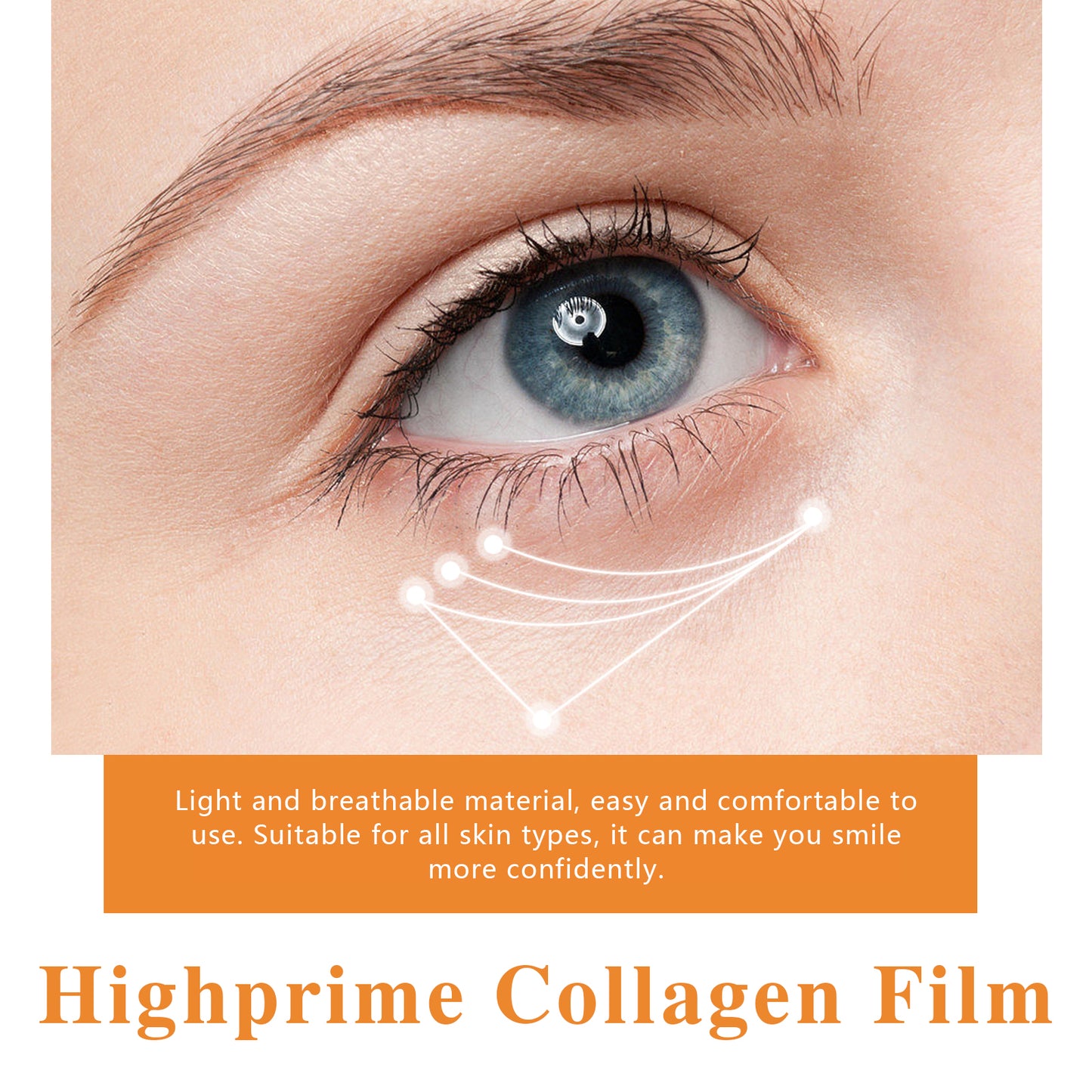 Collagen Eye Film Patches for Fine Lines & Firming - 10 Piece Set