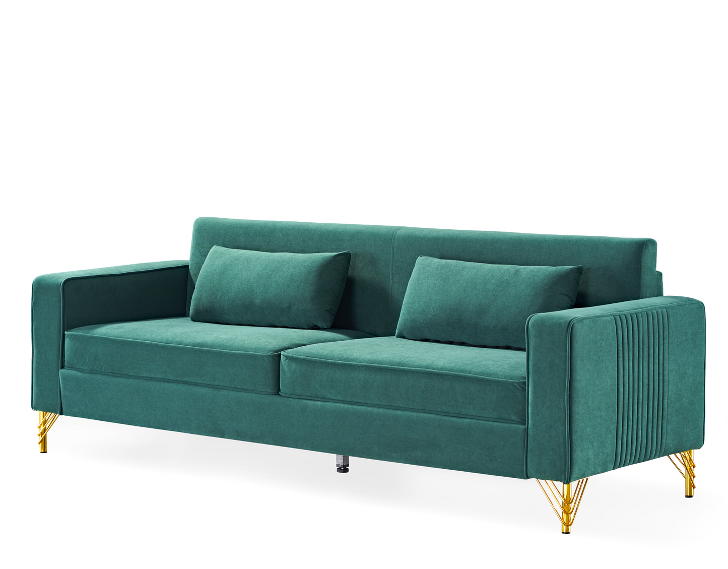 Aesthetic 85.8 Velvet Sofas For Living Room, 3 Seater Couch With
