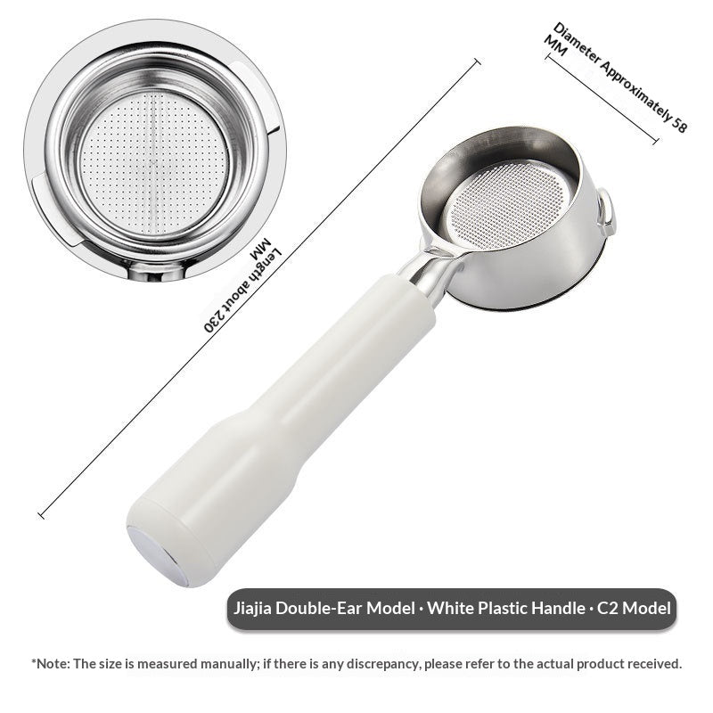 Italian-Style Coffee Machine Portafilter Bottomless Filter for Espresso