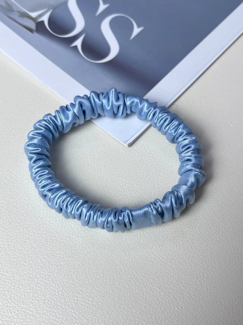 Silk Satin Hair Rope Hair Ring Traceless Elastic Hair Band for Braid - Multiple Colors