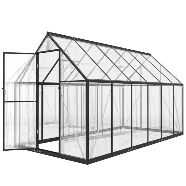 Aluminum Frame Greenhouse with UV-Resistant Cover - 5 Shelves