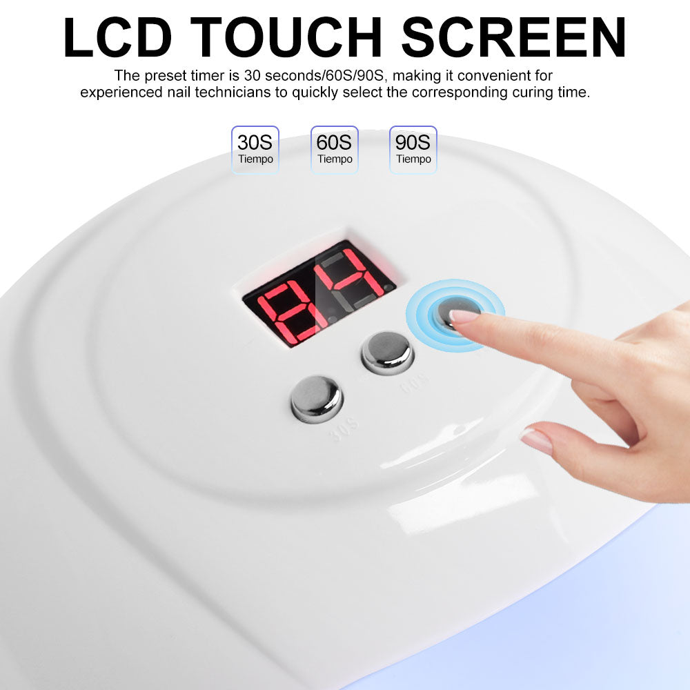 Professional UV LED Nail Lamp for Gel Polish - 24 LED Beads, 3 Timers (S5)