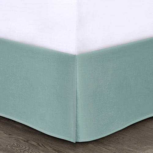 Queen 8 Piece Seafoam Comforter Set - Quilted & Damask Design