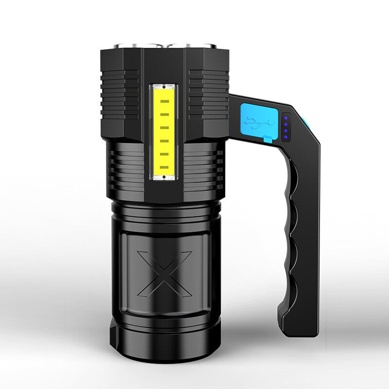 Rechargeable LED Flashlight Waterproof Torch with 4 Modes Camping Light