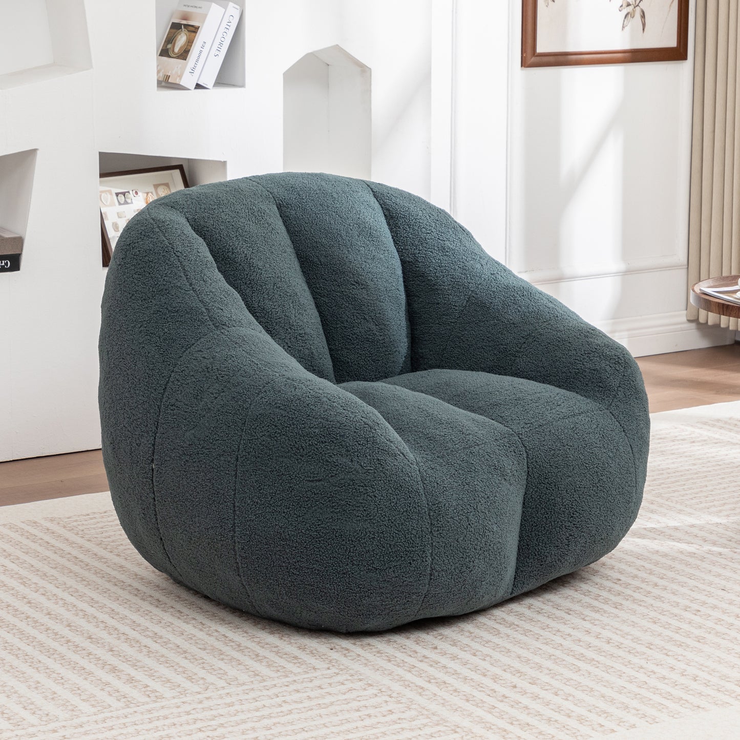 Bean Bag Chair With Filler, Sofa Tufted Soft Stuffed Filling, Fluffy