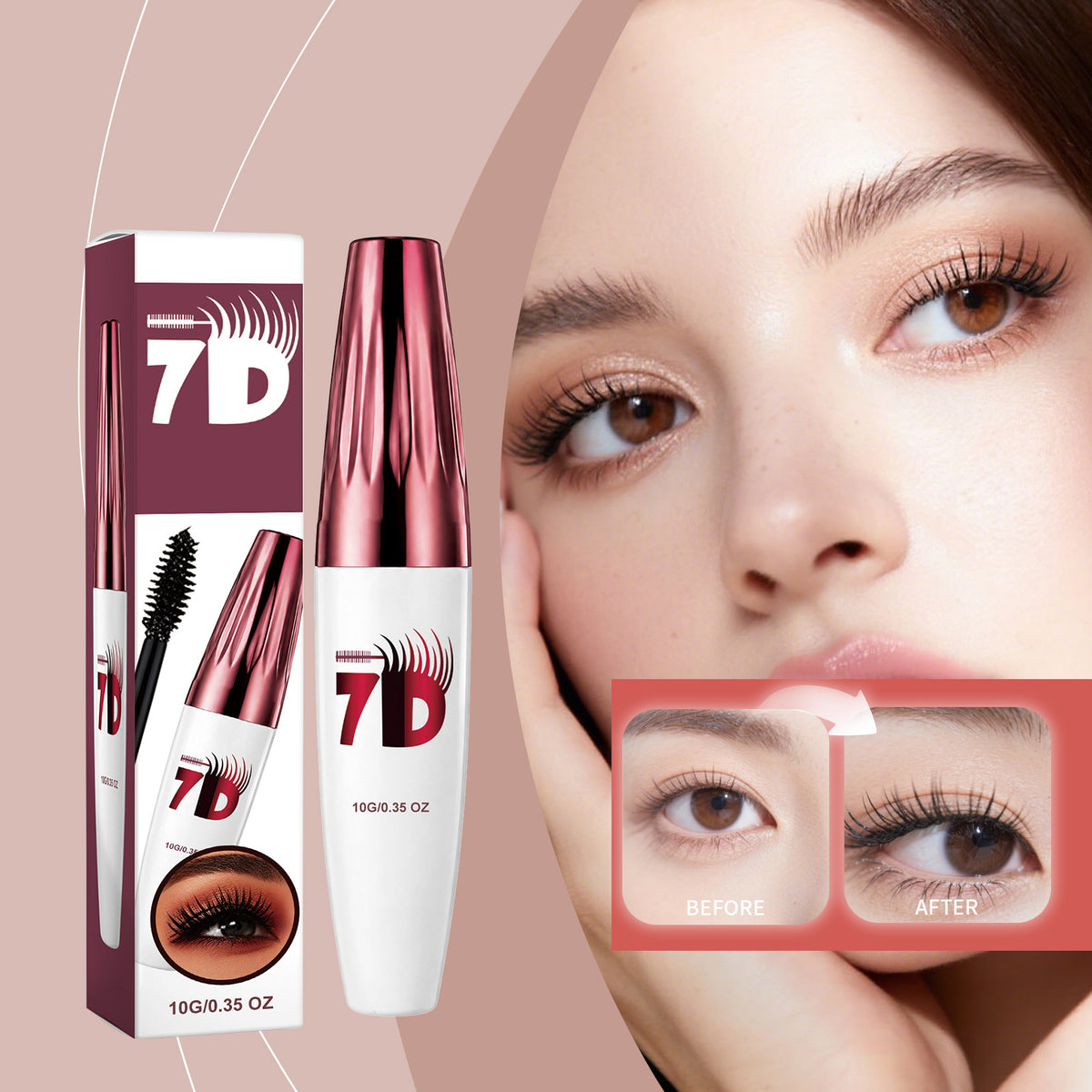 AMZ Curling 3D Mascara Black