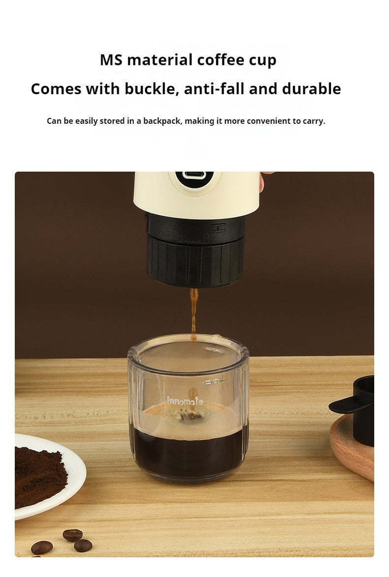 Portable Wireless Coffee Machine - Compact Capsule Espresso Maker for Home & Outdoor Use