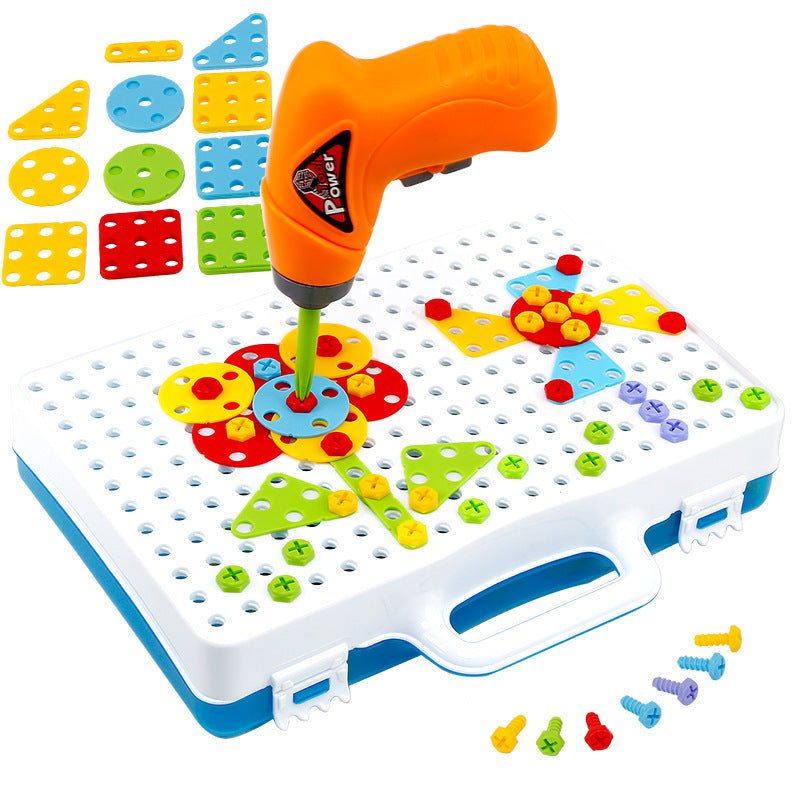 3D Plastic Electric Nut Toy Disassembly and Assembly Kit - Kids Educational Tool
