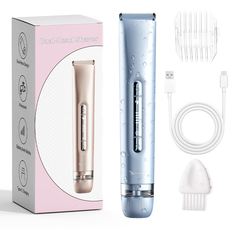 Dual Motor Epilator for Women - USB Rechargeable Body Hair Removal Device