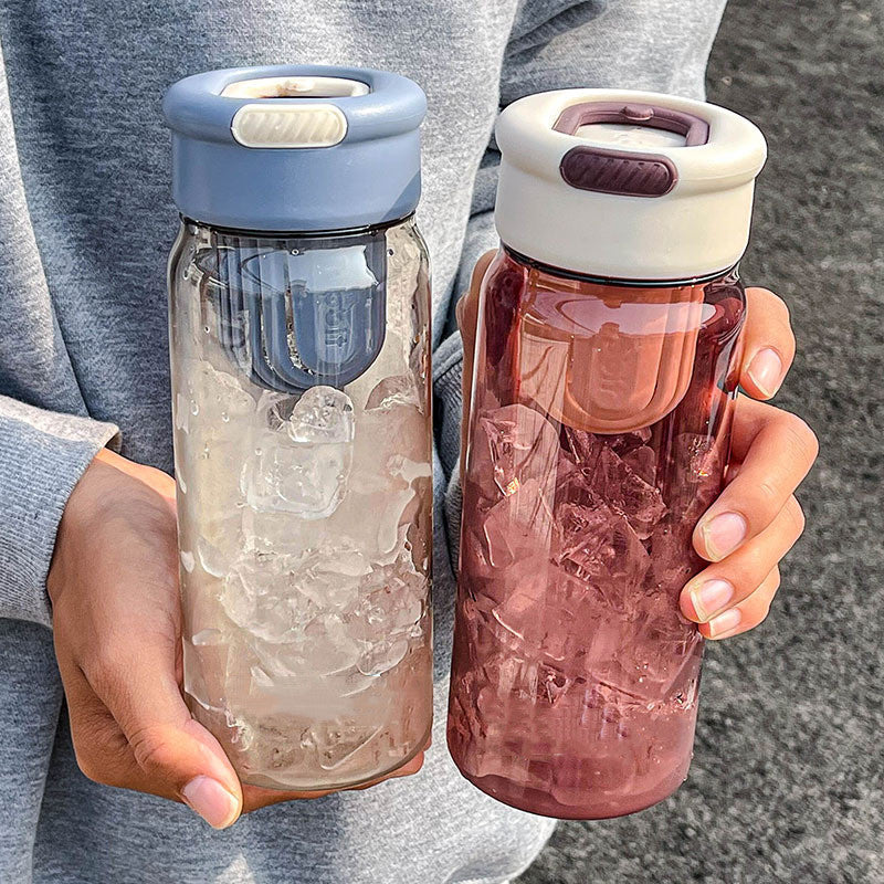 Tea Separation Cup with Colorful Cap 650ML - Stylish Drinkware for Home