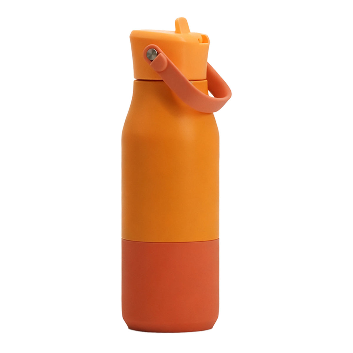 Insulated Stainless Steel Bottle with Detachable Handle - 650ml, Multiple Colors