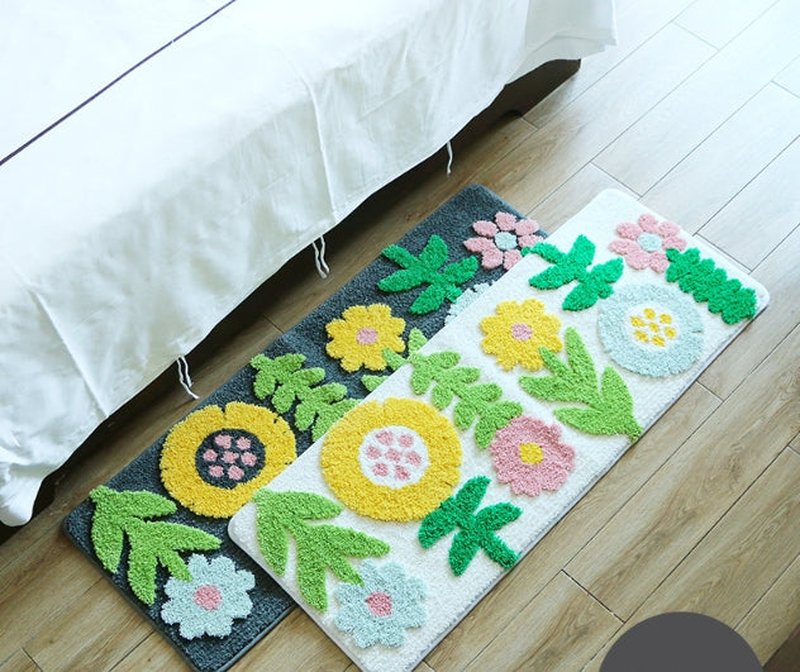Absorbent Fiber Bathroom Mat Set for Toilet - Thickened Seat Cover & Cushions