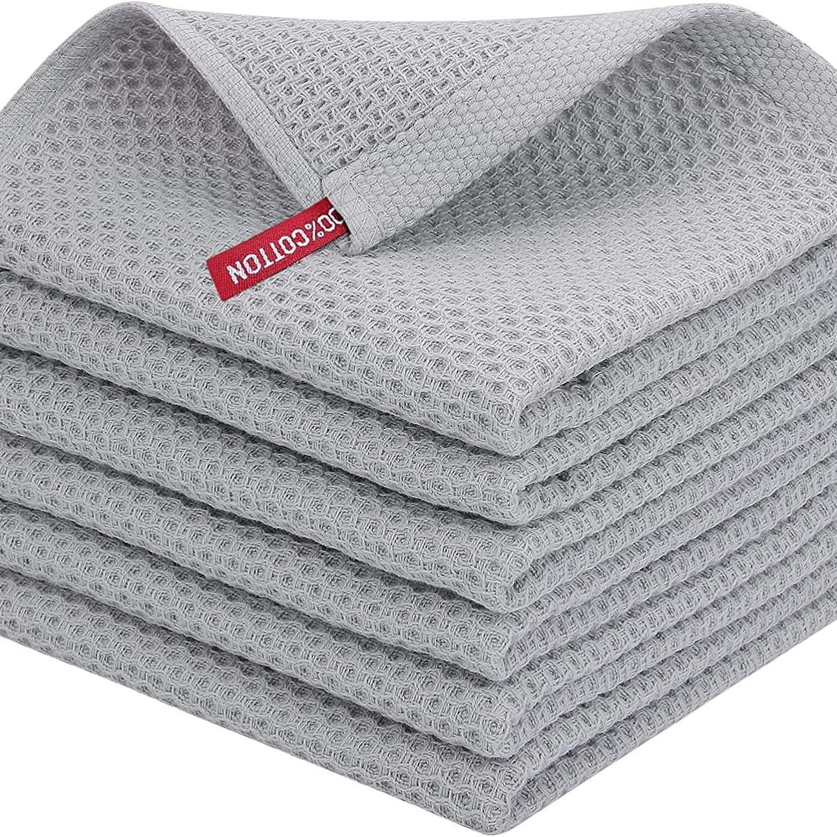 Cotton Honeycomb Dishcloths - Absorbent Thickened Kitchen Cleaning Cloths Set