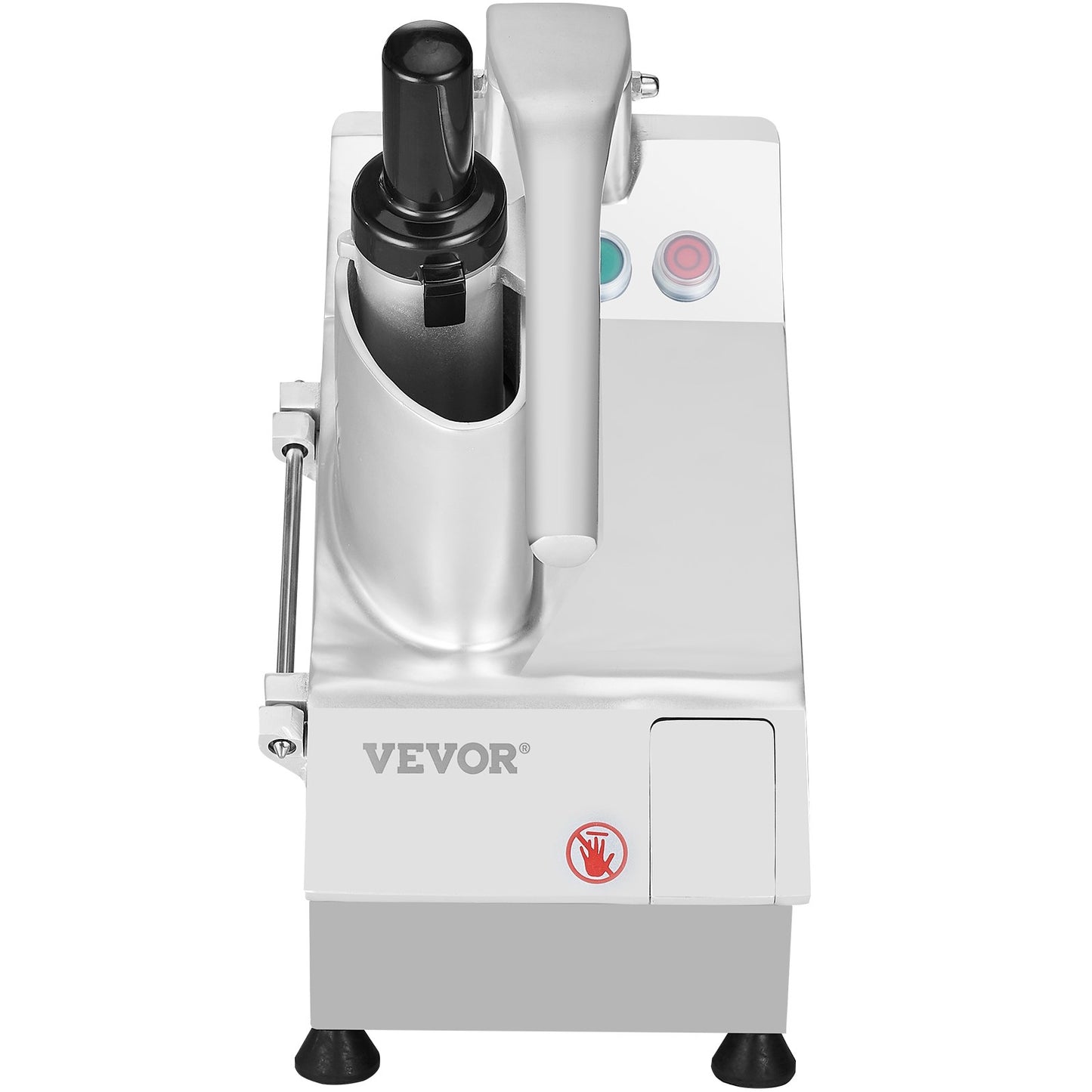 Food Processor Vegetable Chopper with 6 Stainless Steel Blades - Silver